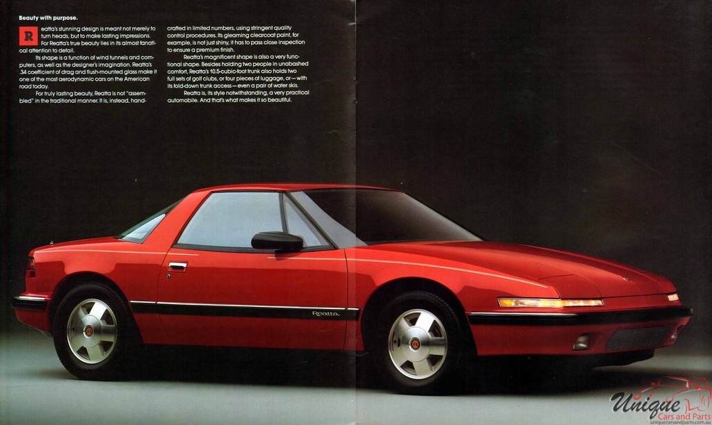 1988 Buick Reatta Brochure Page 5